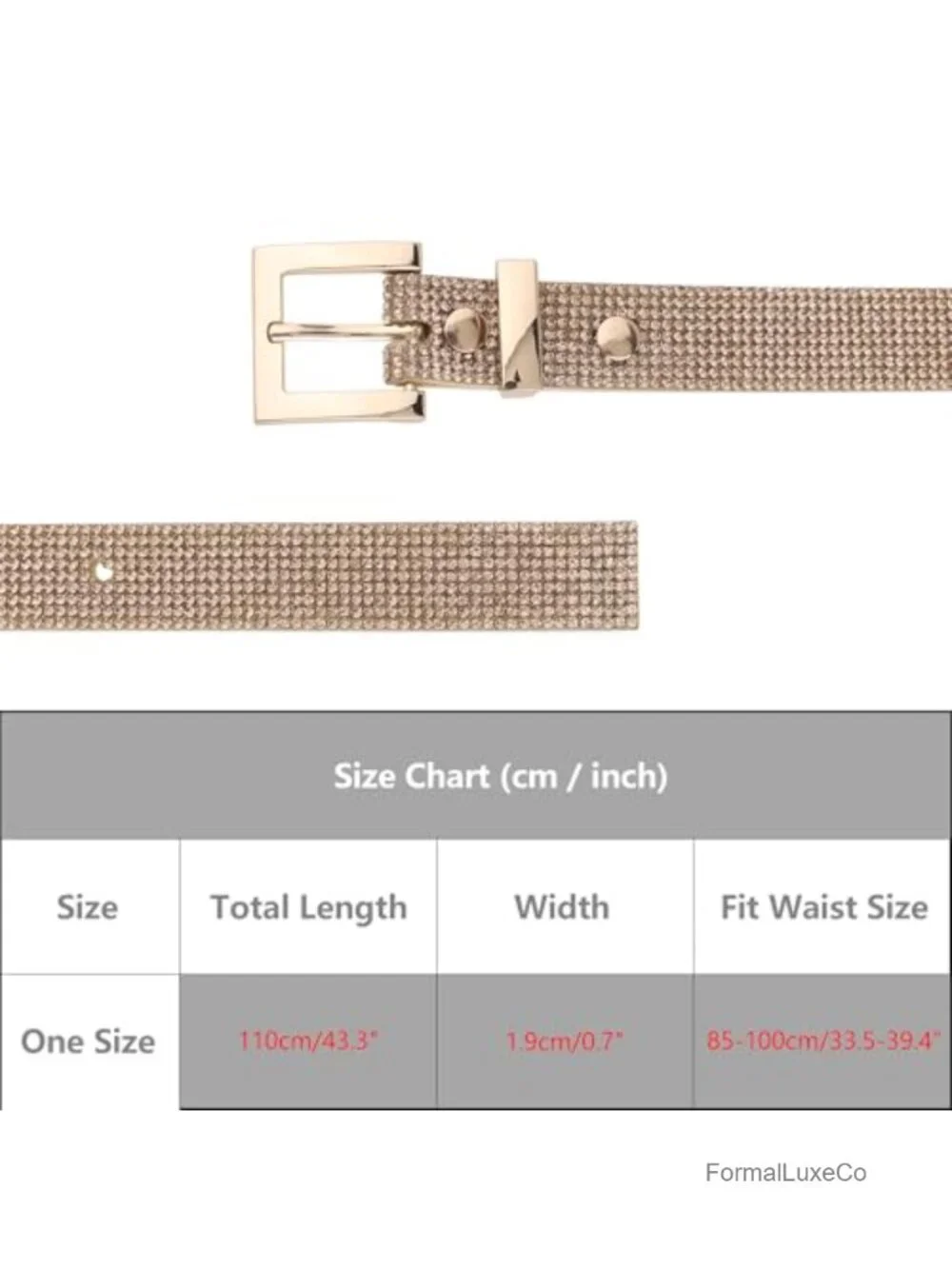 Shiny Rhinestone Belt, Faux Leather Skinny Waistband for Dresses Jeans